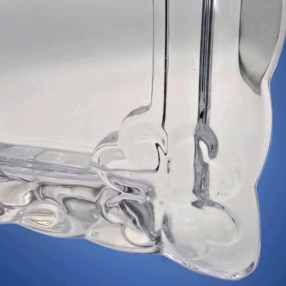 Vintage 1980's Glass Photo Frame by Mikasa for 4"x6" Photo - Picture 4 of 12